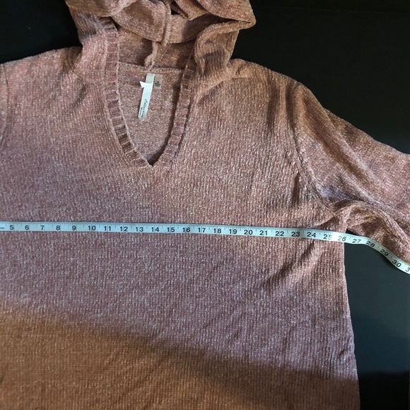 NWOT 3/4 Sleeve Pink Hoodie Sweater 3x Collection - Picture 2 of 8